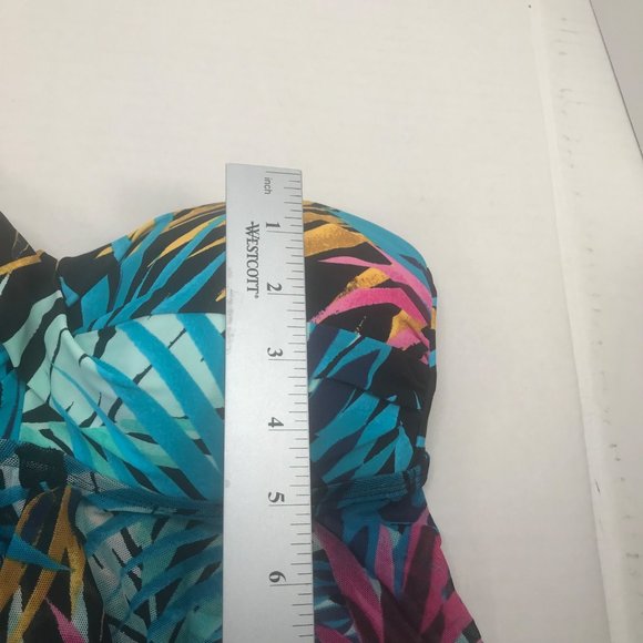 Kona Sol Women's Size Small 4-6 Strapless Twist Bandeau Flyaway Tankini Top New - Picture 10 of 13